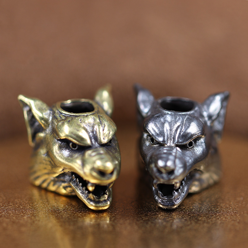 Wolf Jewelry & Watches Tampa Reviews - Animal Wolf Warriors Head Sculpture Brass