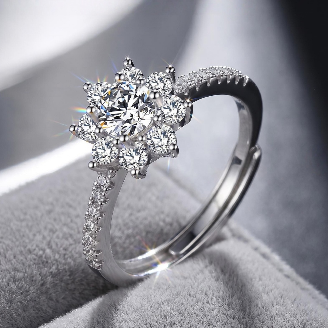 Statement Cocktail Ring - Luxury 925 Sterling Silver Ring Simple