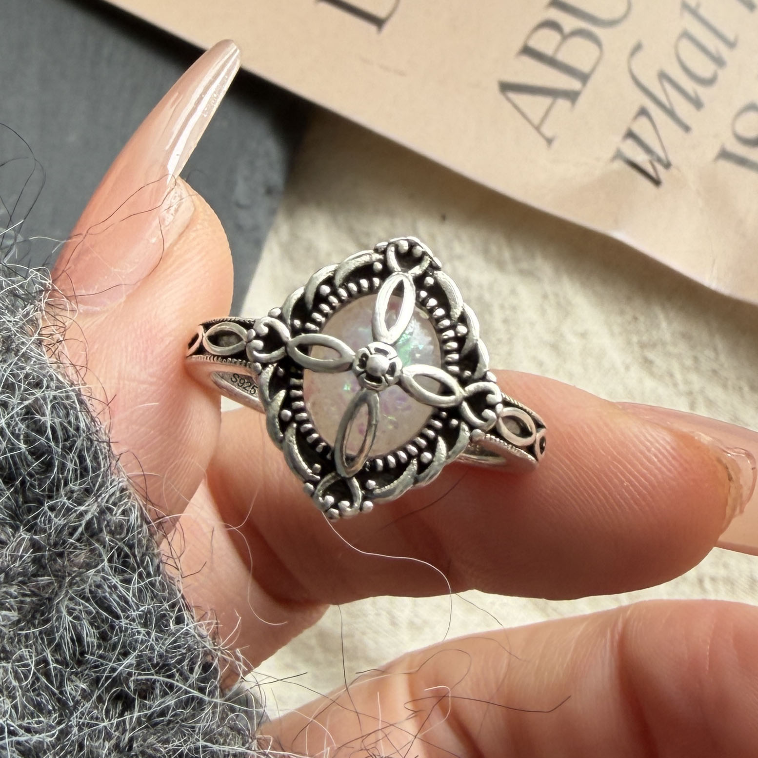 Statement Cocktail Ring - 925 Sterling Silver Rings for Women