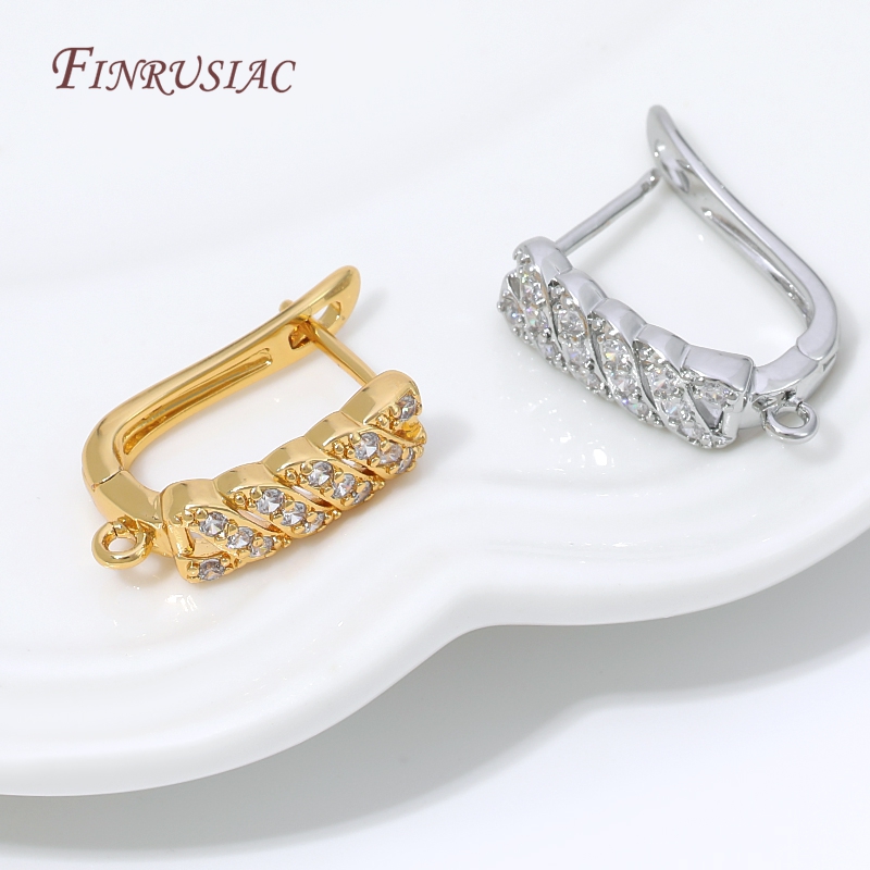 Gold Plated Ring - 18K Gold Plated Cubic Zirconia Huggie