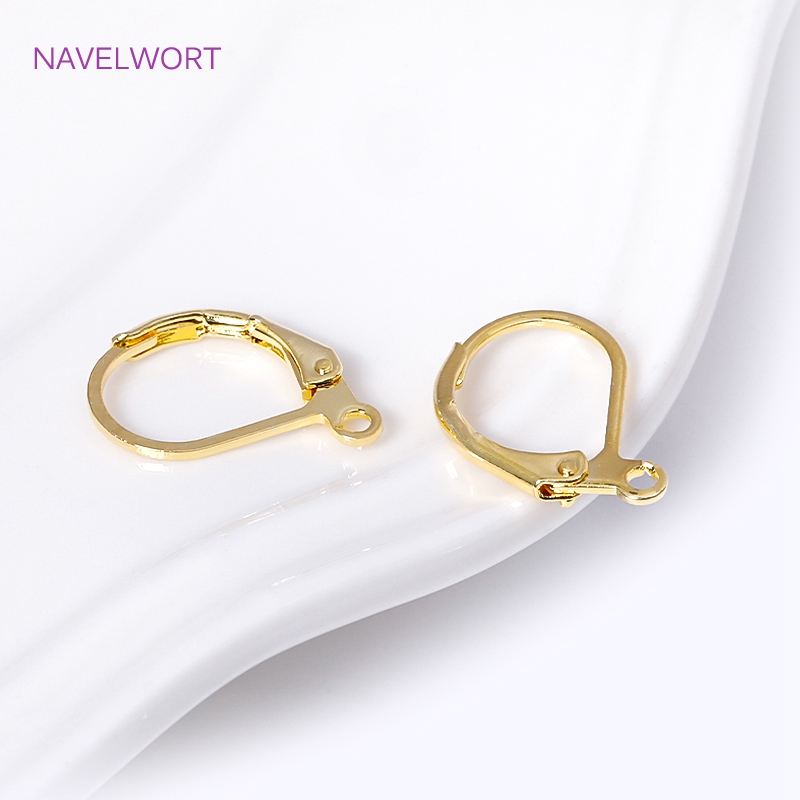 Gold Plated Ring - Fashion French Earring Lever-Back Earwires 18K