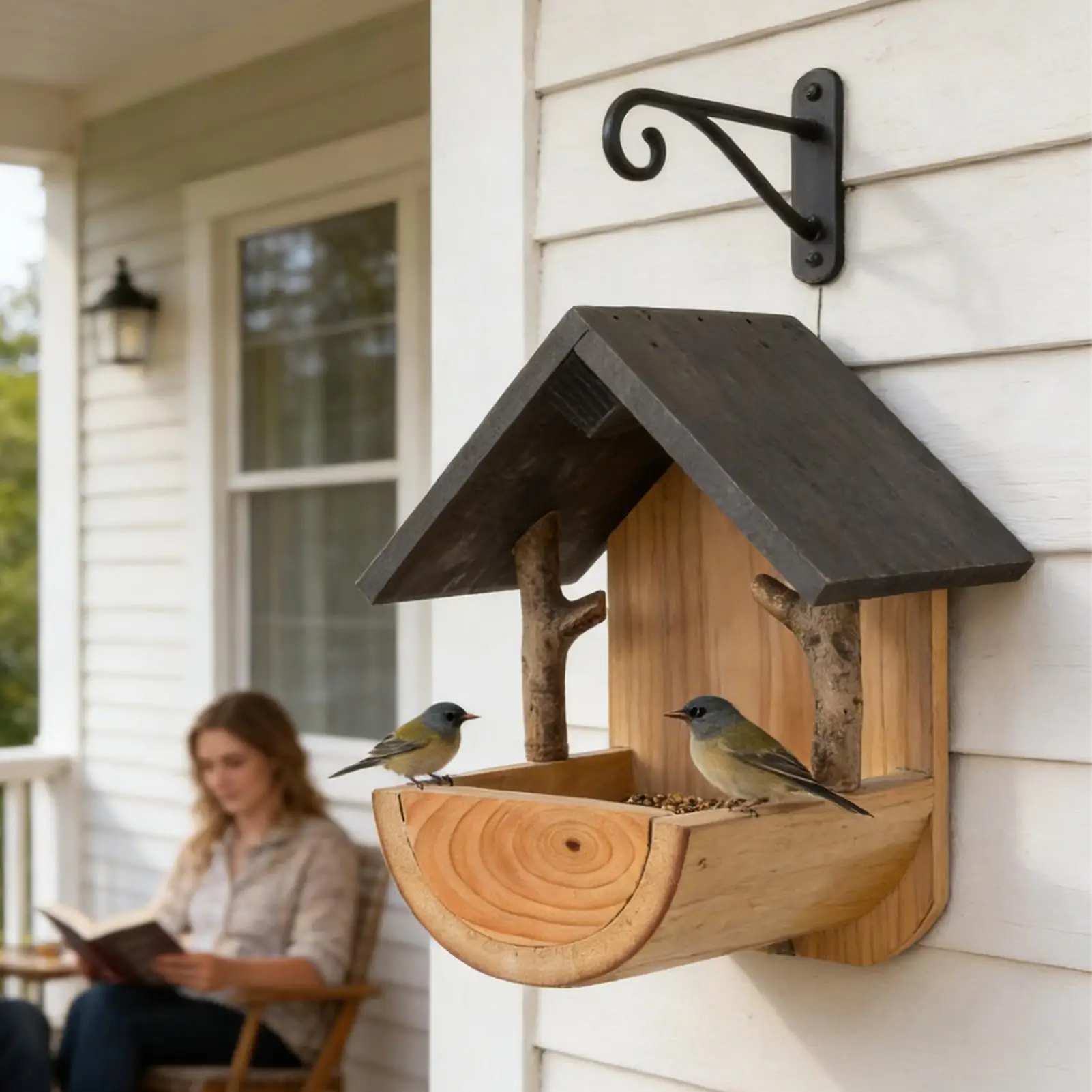 Wall Mount Wooden bird feeder  - Watches & Jewelry Repair Center New York Reviews 评论和价格