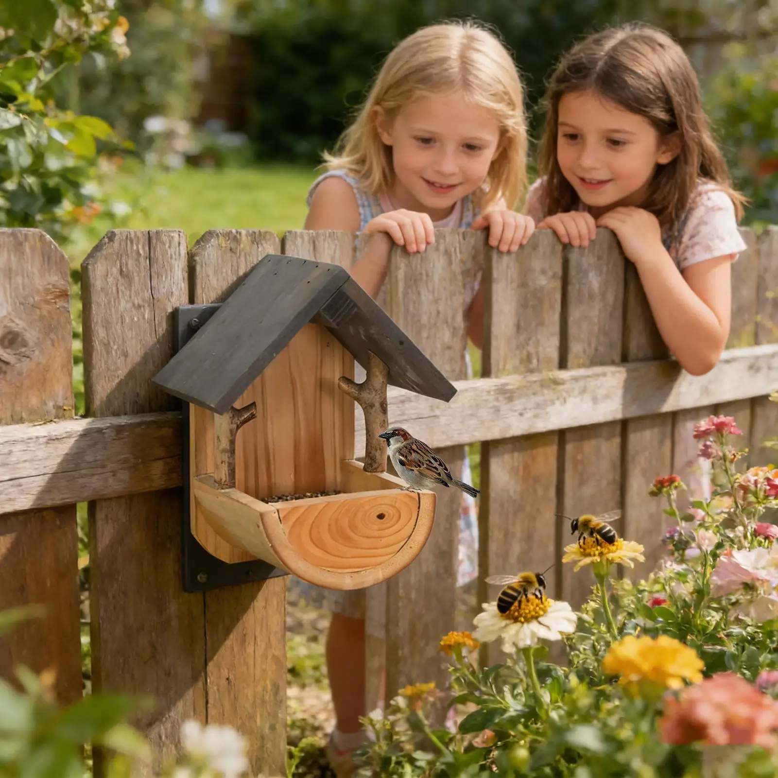 Wall Mount Wooden bird feeder  - Watches & Jewelry Repair Center New York Reviews 评论和价格
