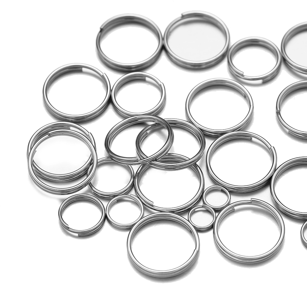 100-50pcs 5/6/7/8/10/15mm Stai - Gold Plated Ring 评论和价格