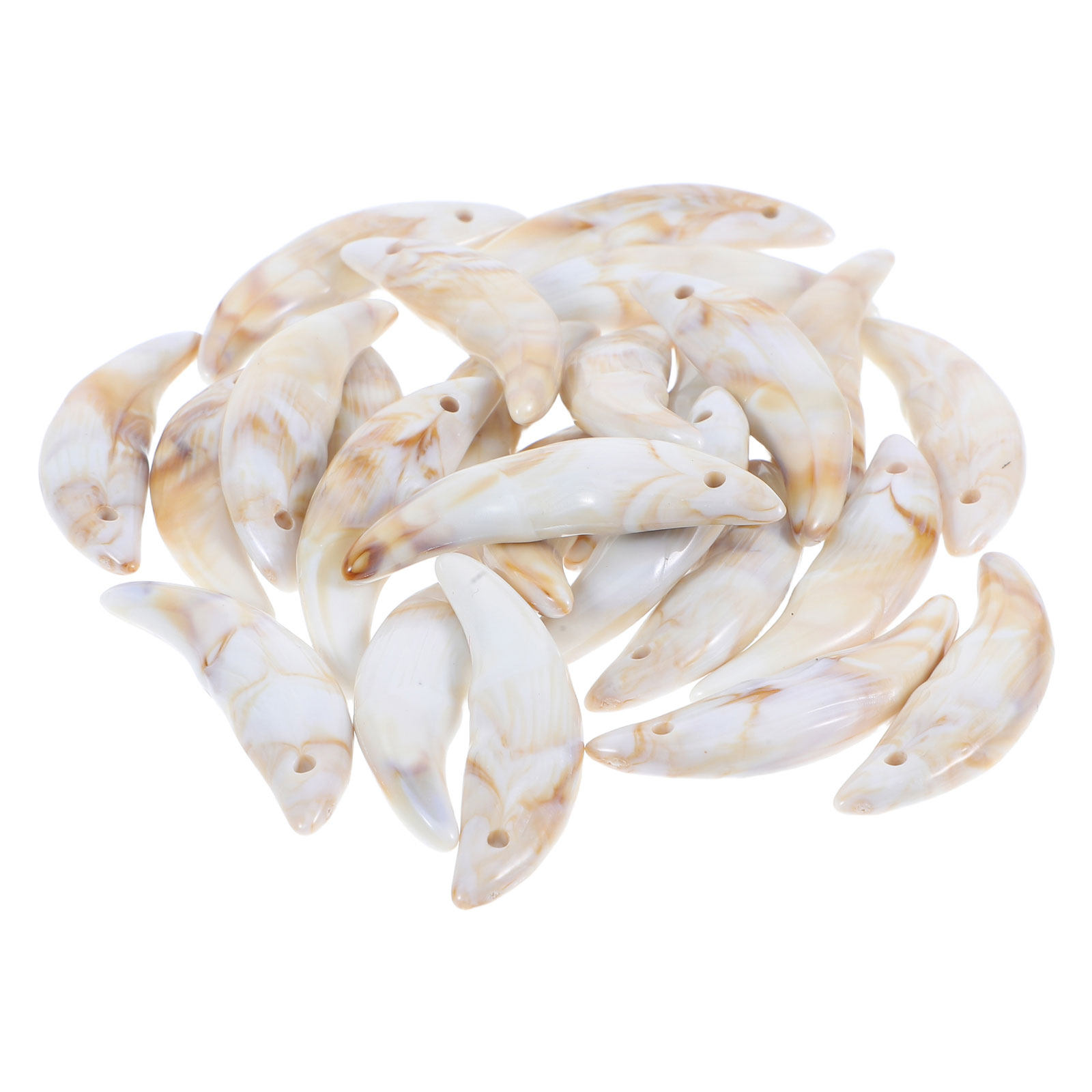 50Pcs Wolf Teeth Pendants Plas - Wolf Jewelry & Watches Tampa Reviews 评论和价格