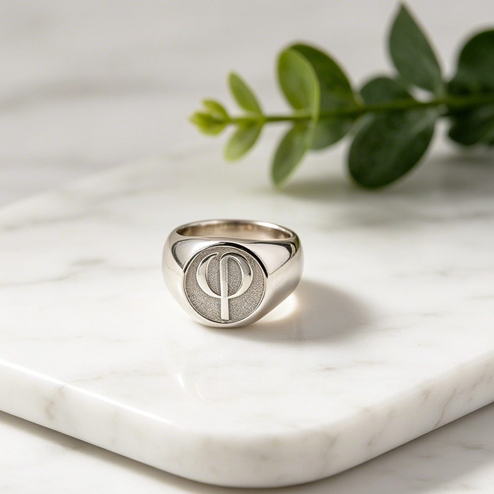 15mm Customized Signet Men Rin - Statement Cocktail Ring 评论和价格