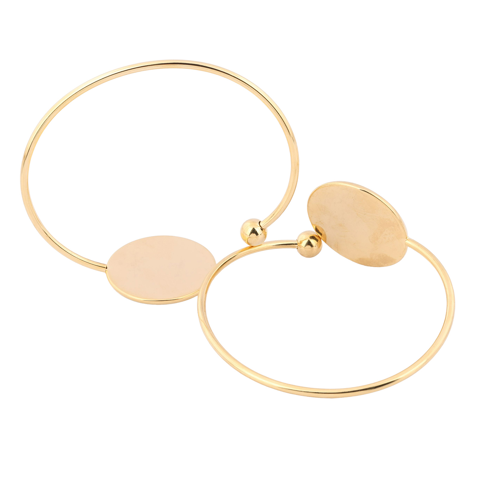 2pcs Fit 30mm Cabochon Bangle  - Cuff Bangle Bracelet 评论和价格