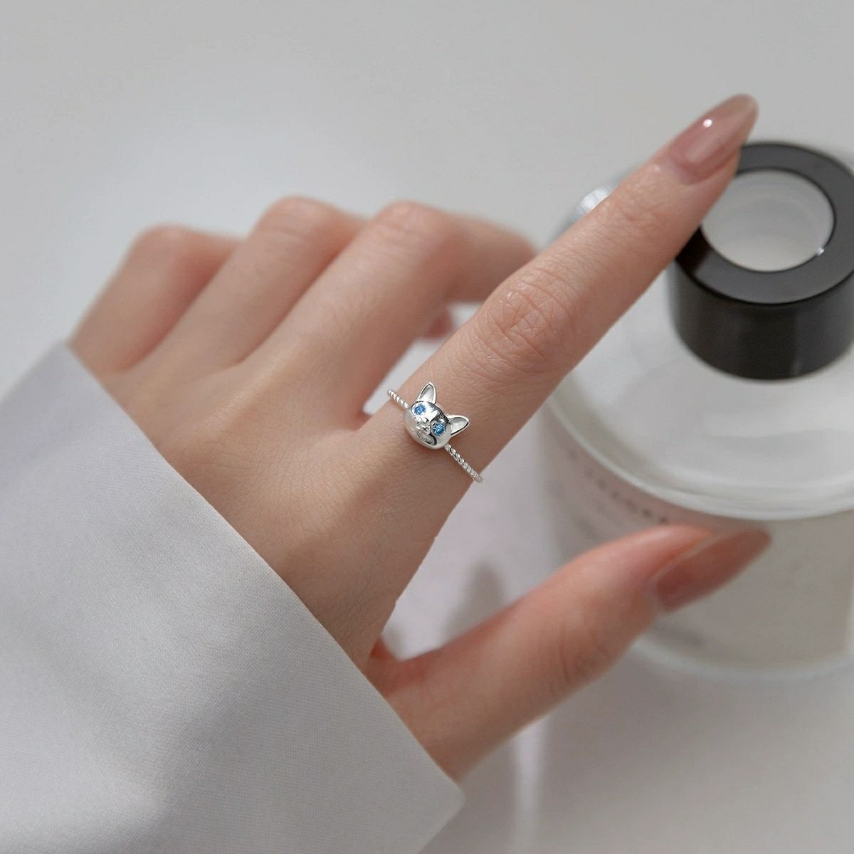 925 Sterling Silver Cat Rings  - Statement Cocktail Ring 评论和价格