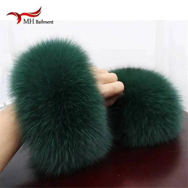High Quality Fox Fur Cuffs Hot - Cuff Bangle Bracelet 评论和价格