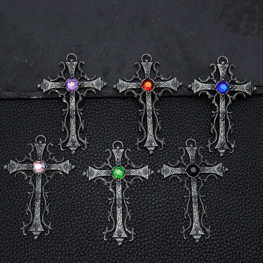 2 pieces of retro punk hollow  - Hip Hop Chain Necklace 评论和价格