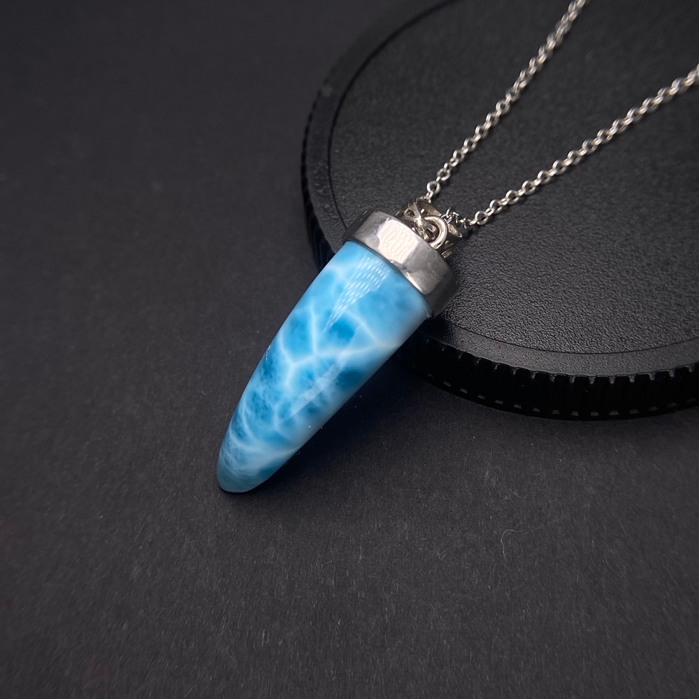 Trendy Natural Blue Larimar Pe - Wolf Jewelry & Watches Tampa Reviews 评论和价格