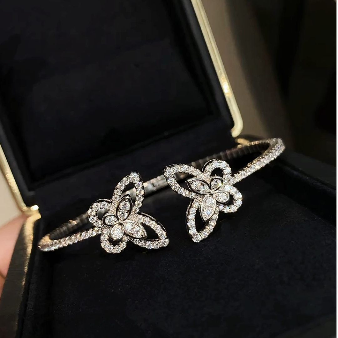 New 925 Sterling Silver High G - Cuff Bangle Bracelet 评论和价格