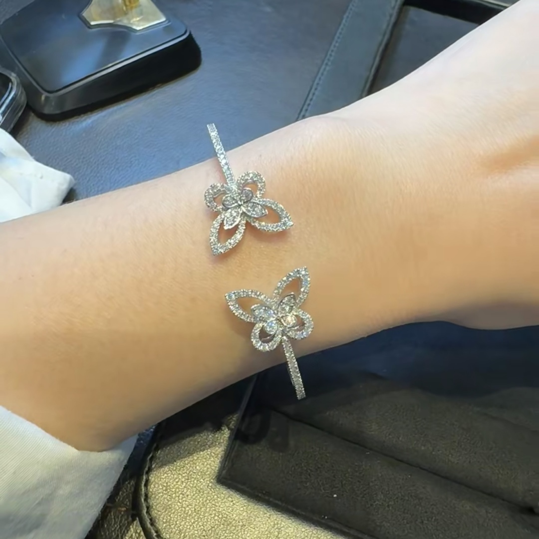 New 925 Sterling Silver High G - Cuff Bangle Bracelet 评论和价格
