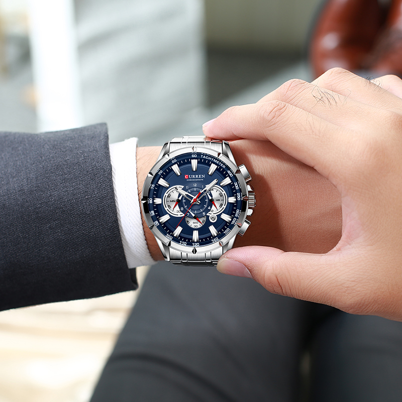 CURREN Wrist Watch Men Waterpr - Jewelry Inspired Watches 评论和价格
