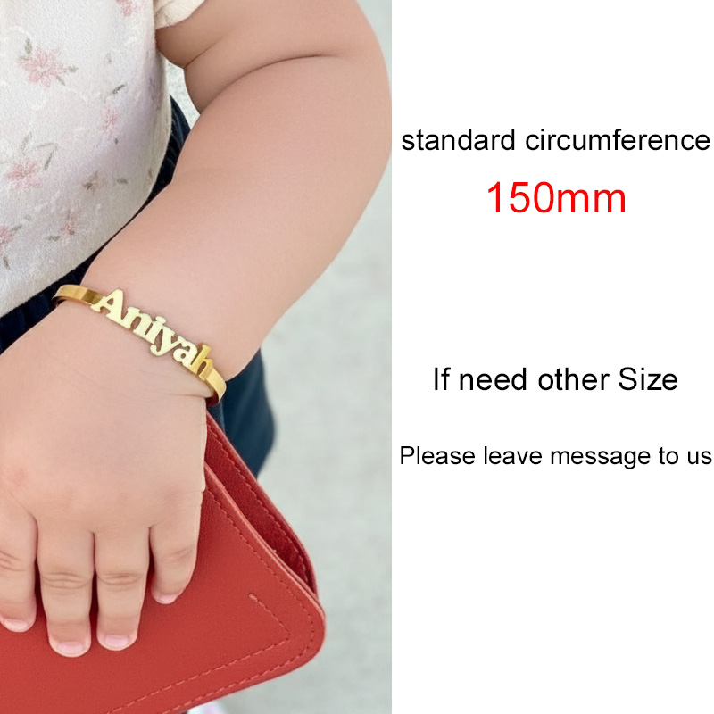 Baby Name Bangle Personalized  - Cuff Bangle Bracelet 评论和价格