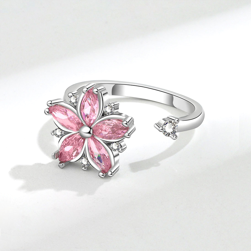 New Elegant Exquisite Rotatabl - Statement Cocktail Ring 评论和价格