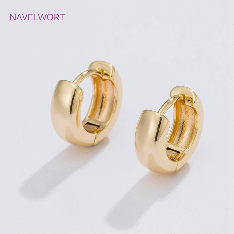 6 Sizes Gold Plated Circle Hoo - Gold Plated Ring 评论和价格