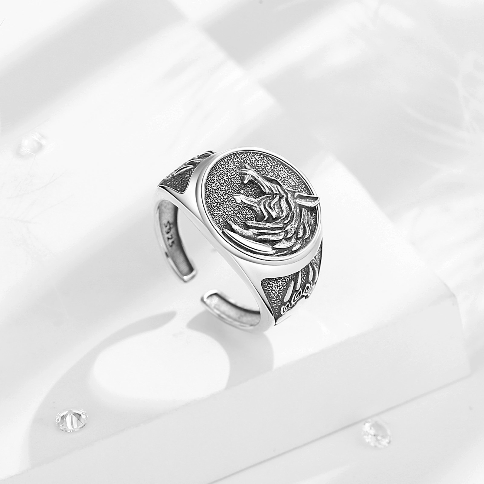 Eudora 925 Sterling Silver Vik - Wolf Jewelry & Watches Tampa Reviews 评论和价格