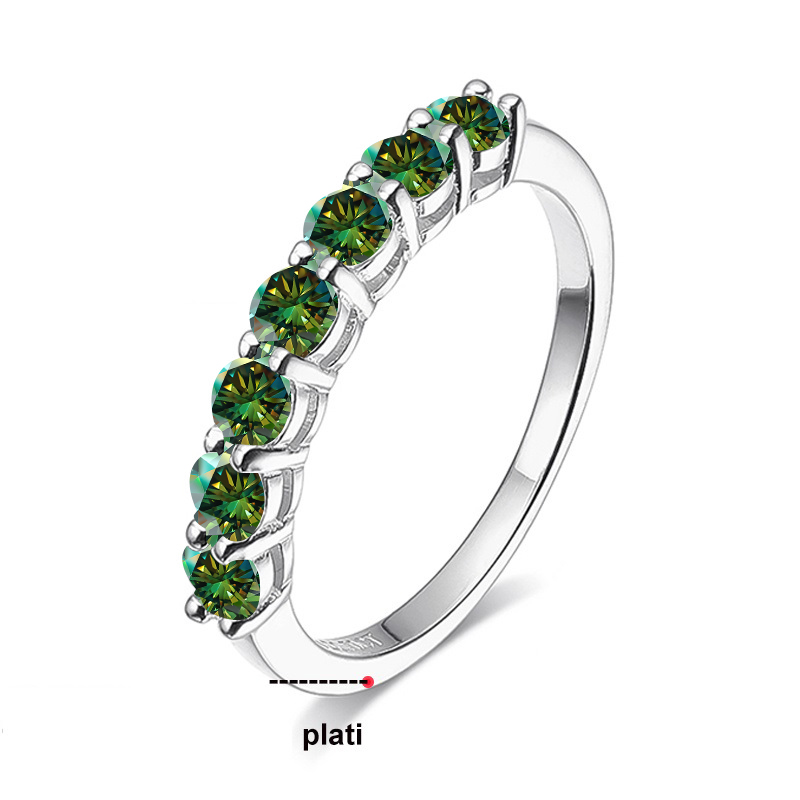 BIJOX STORY 3mm Gemstone Moiss - Statement Cocktail Ring 评论和价格