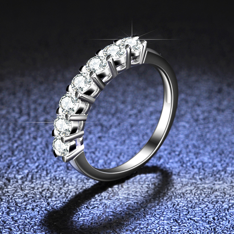 BIJOX STORY 3mm Gemstone Moiss - Statement Cocktail Ring 评论和价格
