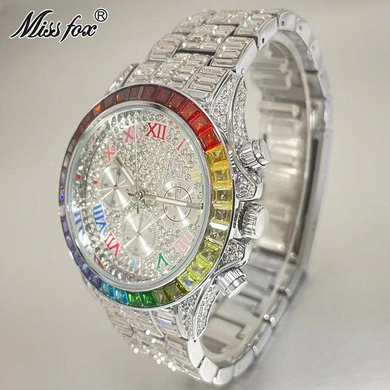 MISSFOX Luxury Iced Watch For  - Jewelry Inspired Watches 评论和价格