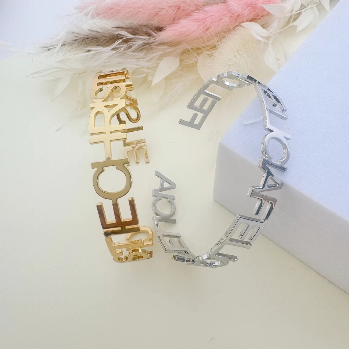 Personalized Custom Children's - Cuff Bangle Bracelet 评论和价格