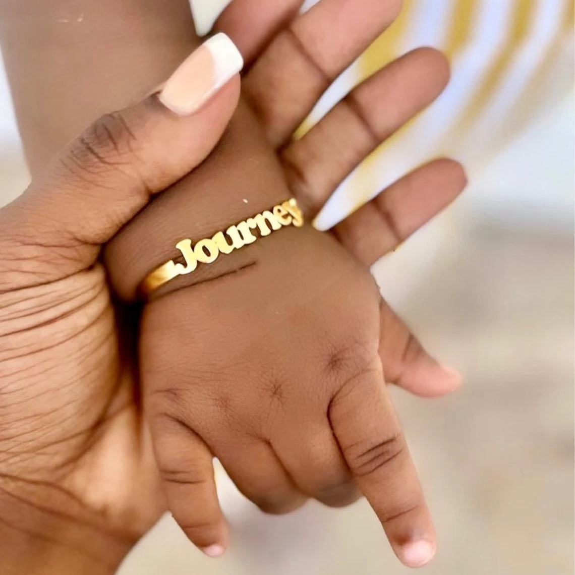 Personalized Custom Children's - Cuff Bangle Bracelet 评论和价格