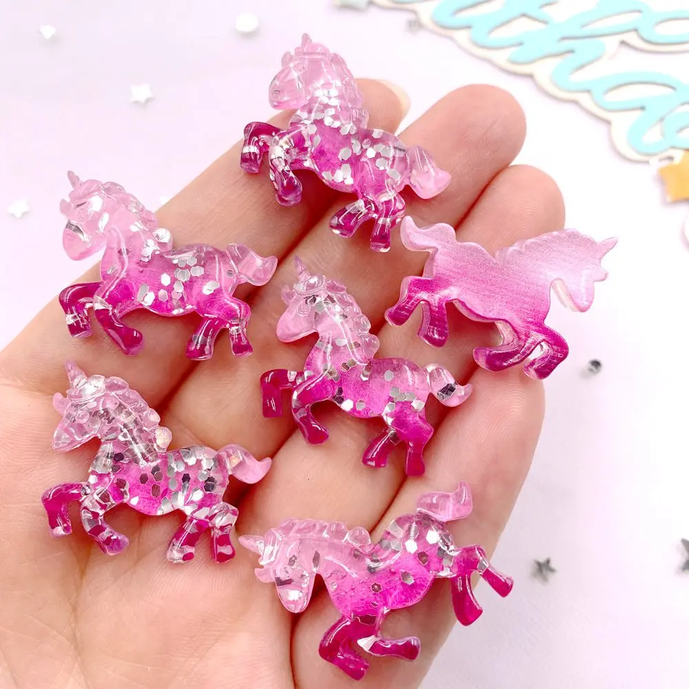 6PCS Colorful Resin Glitter 3D - Paradise Jewelry & Watches Llc Miami 评论和价格