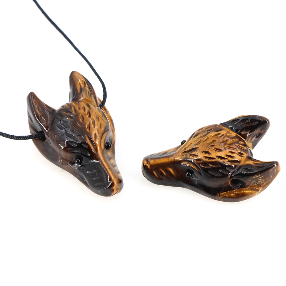 40mm Wolf Head Stone Pendant N - Wolf Jewelry & Watches Tampa Reviews 评论和价格