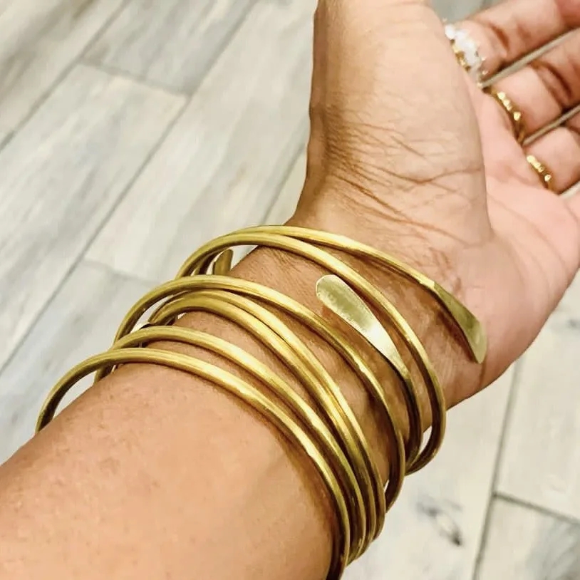 10pcs/lot Blank Brass Stacking - Cuff Bangle Bracelet 评论和价格
