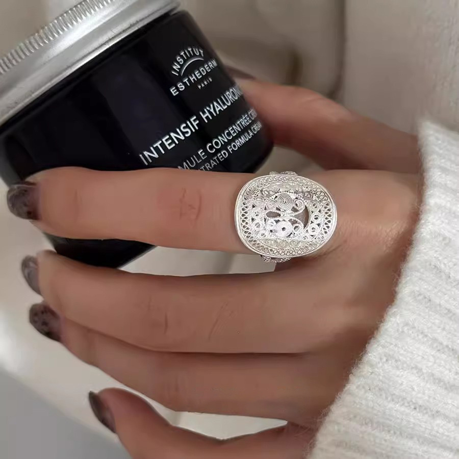 925 Sterling Silver Rings for  - Statement Cocktail Ring 评论和价格