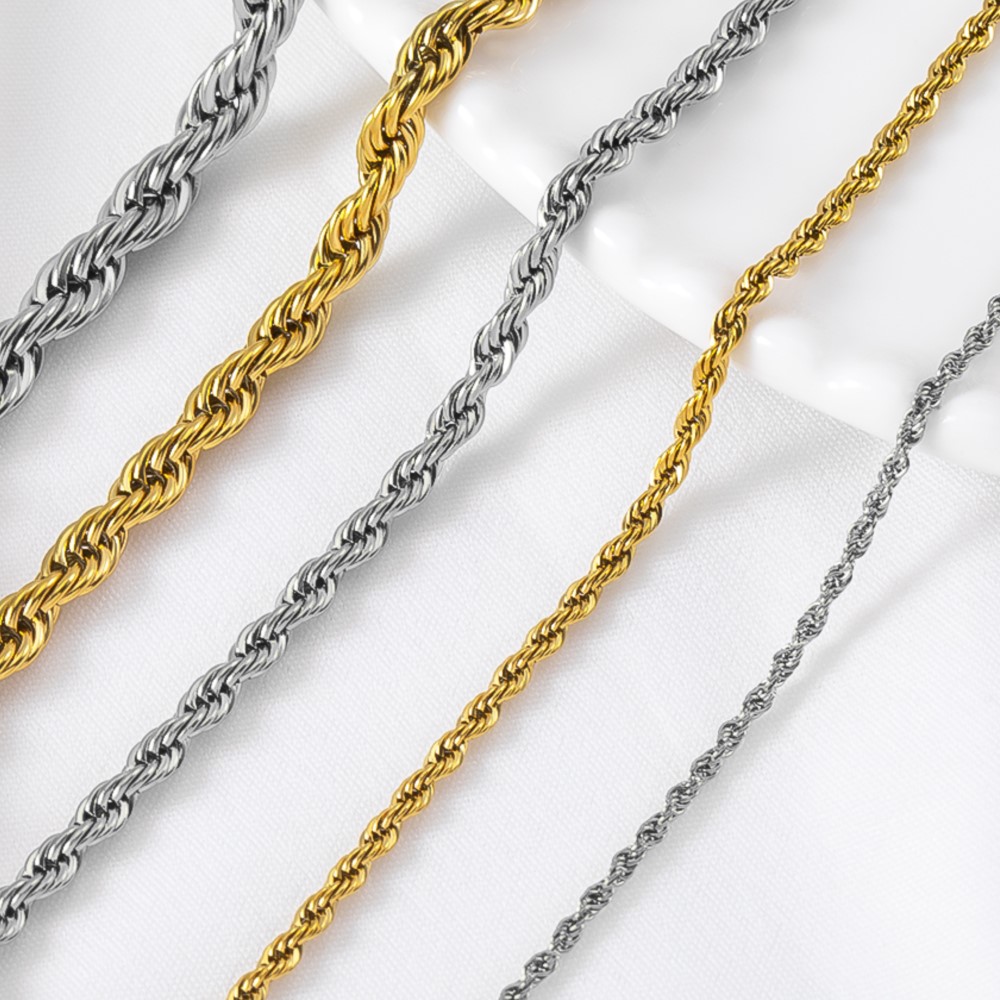 0.5/1 Meter Stainless Steel Tw - Hip Hop Chain Necklace 评论和价格