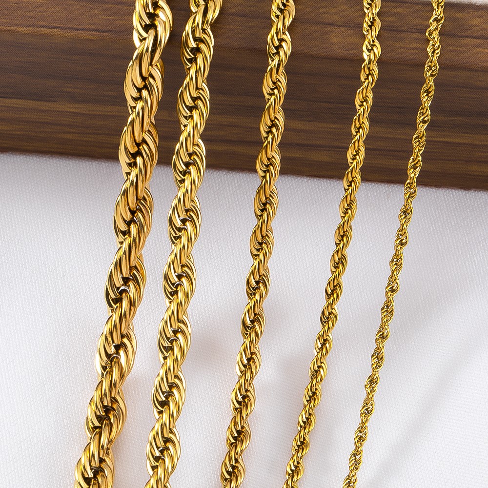 0.5/1 Meter Stainless Steel Tw - Hip Hop Chain Necklace 评论和价格