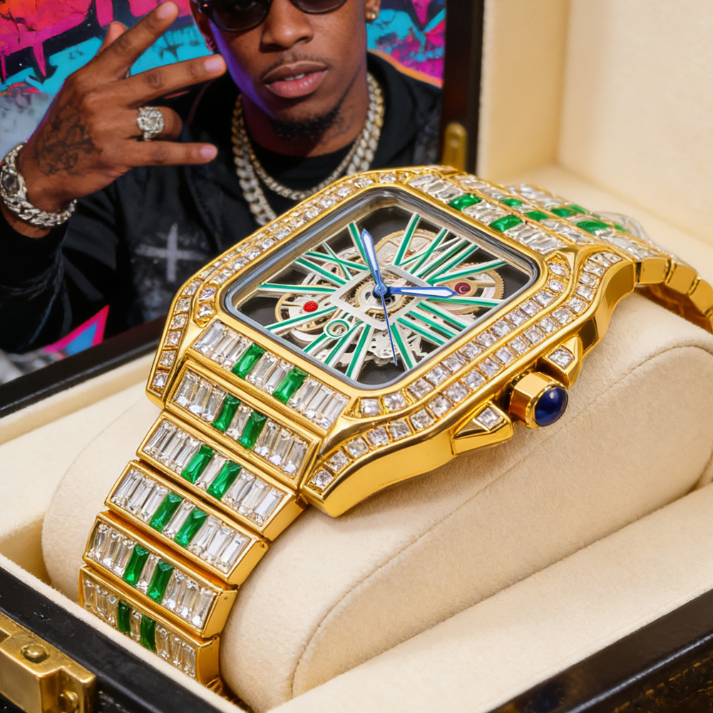 Hollow Luxury Bling Quartz Wri - Jewelry Type Watches 评论和价格