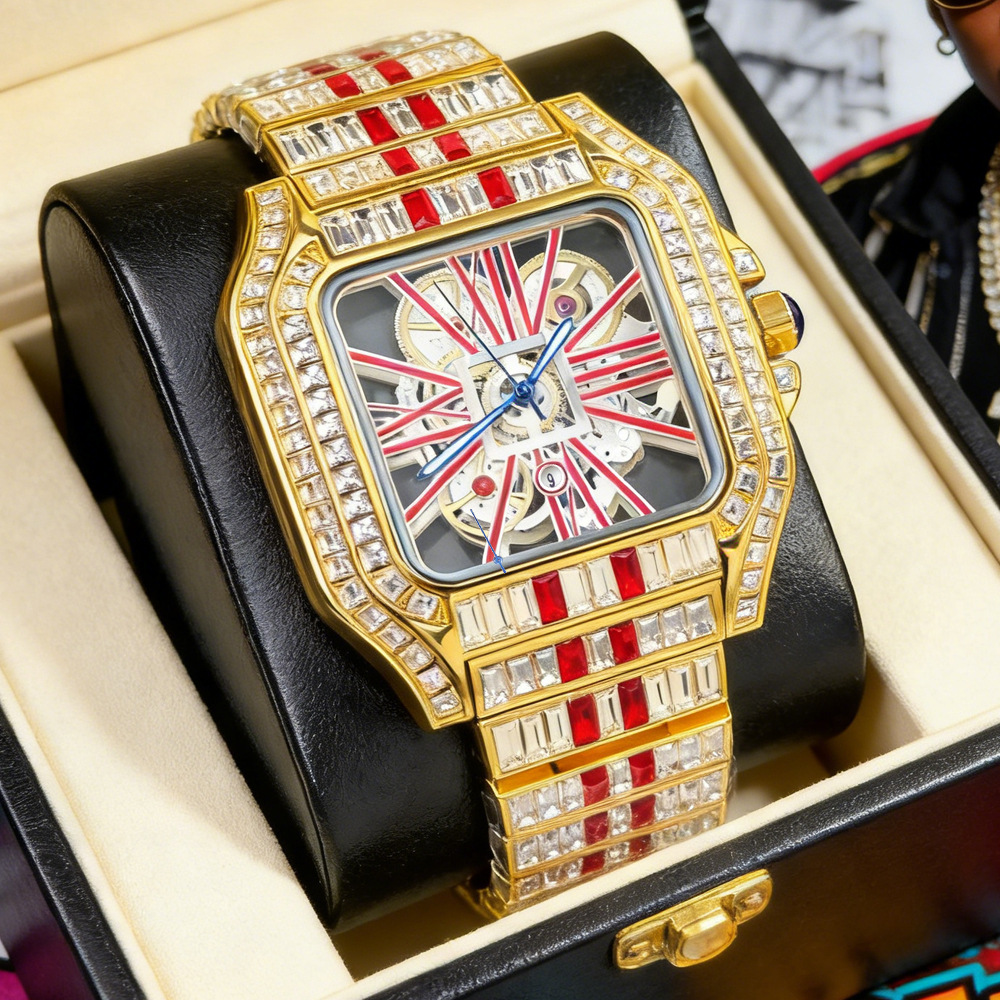 Hollow Luxury Bling Quartz Wri - Jewelry Type Watches 评论和价格