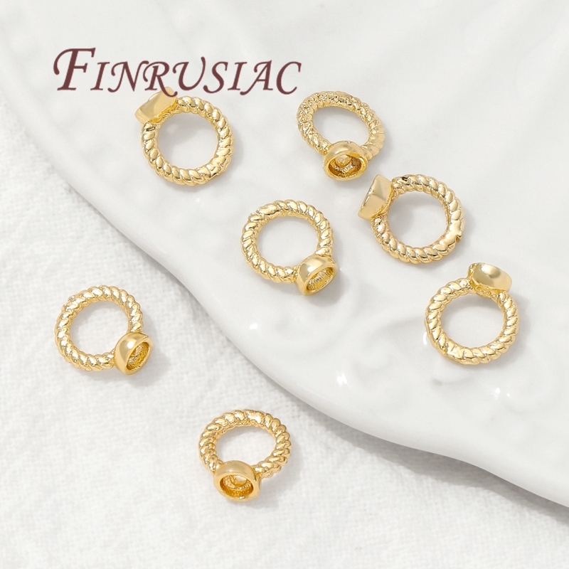 7.5mm End Connecting Ring 18K  - Gold Plated Ring 评论和价格