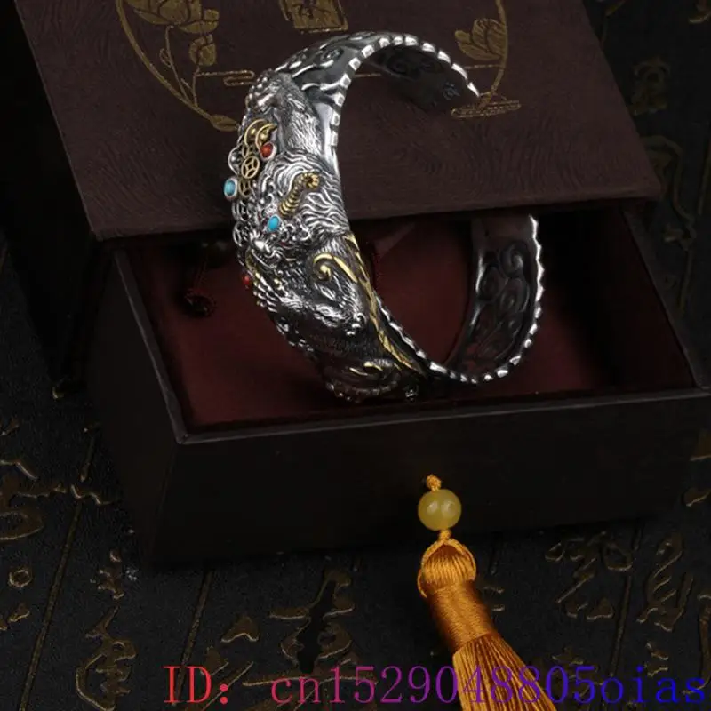 Lucky Pixiu Tiger Bracelet Nat - Cuff Bangle Bracelet 评论和价格