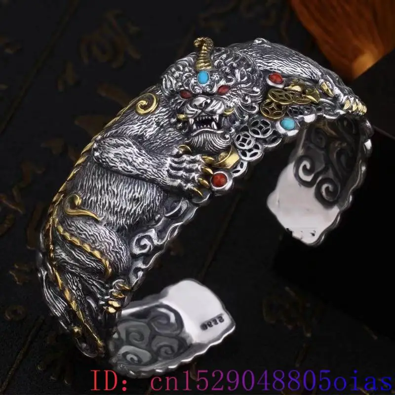 Lucky Pixiu Tiger Bracelet Nat - Cuff Bangle Bracelet 评论和价格