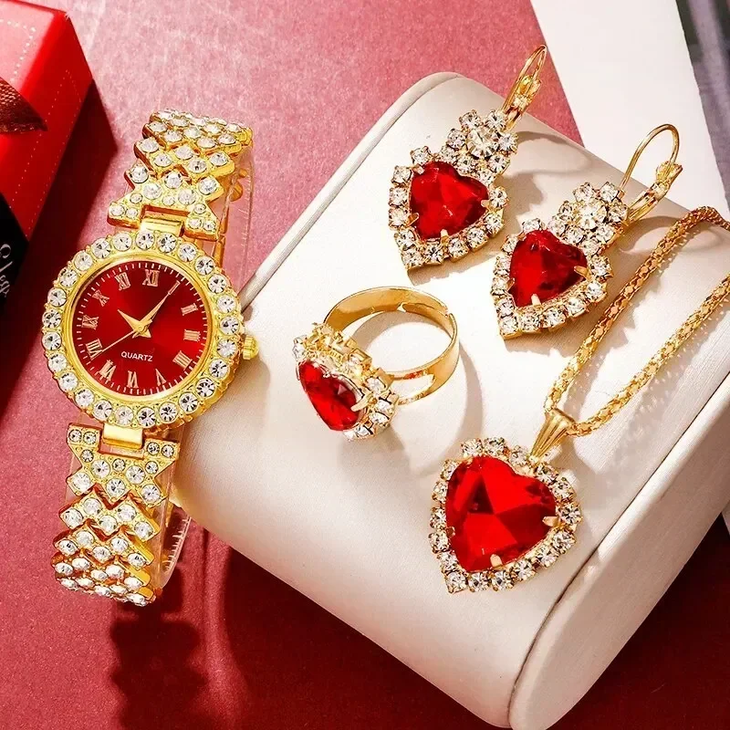 Golden Luxury Watch Women Ring - Mystery Jewelry Jar Watches 评论和价格