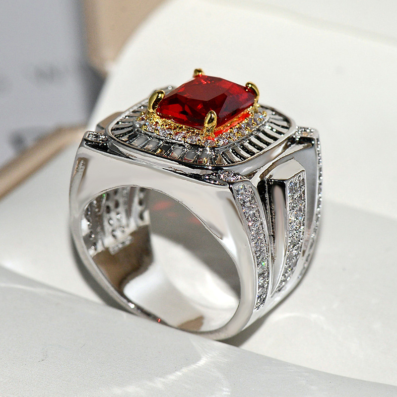 NEW Vintage Male Ring S925 Ste - Statement Cocktail Ring 评论和价格