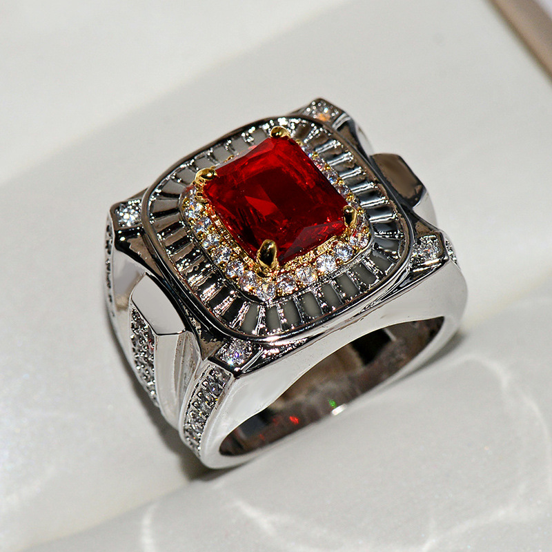 NEW Vintage Male Ring S925 Ste - Statement Cocktail Ring 评论和价格