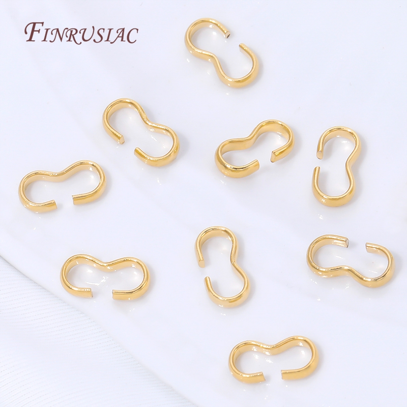 18K Gold Plated Open S Hook Cl - Gold Plated Ring 评论和价格