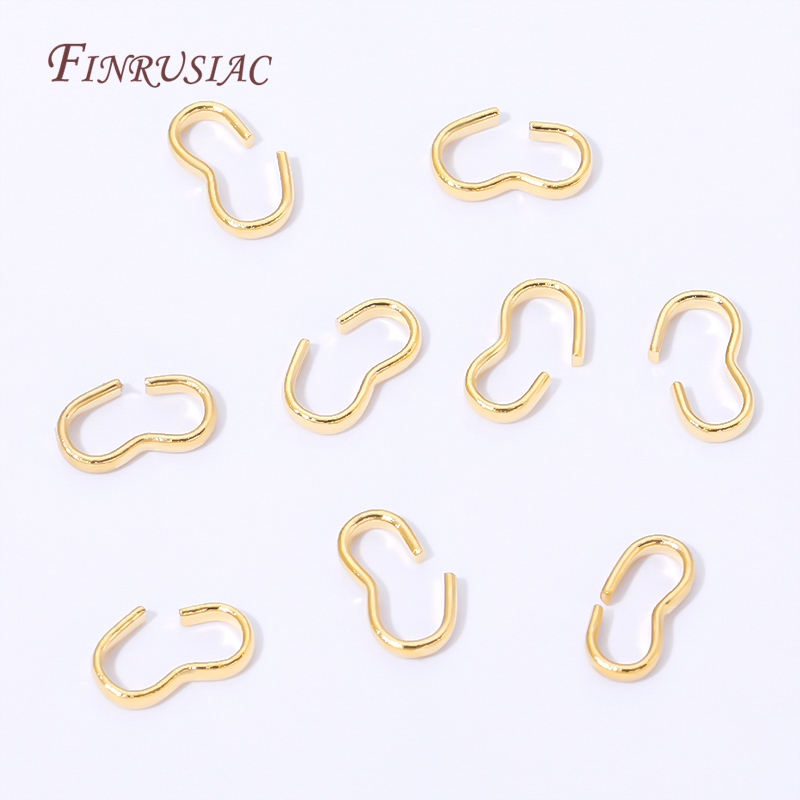 18K Gold Plated Open S Hook Cl - Gold Plated Ring 评论和价格