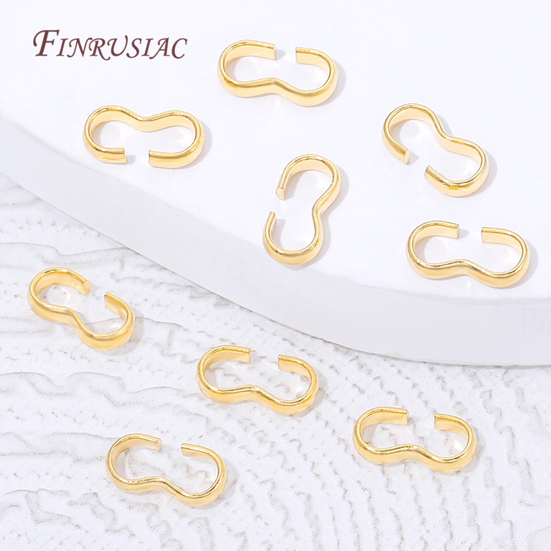 18K Gold Plated Open S Hook Cl - Gold Plated Ring 评论和价格