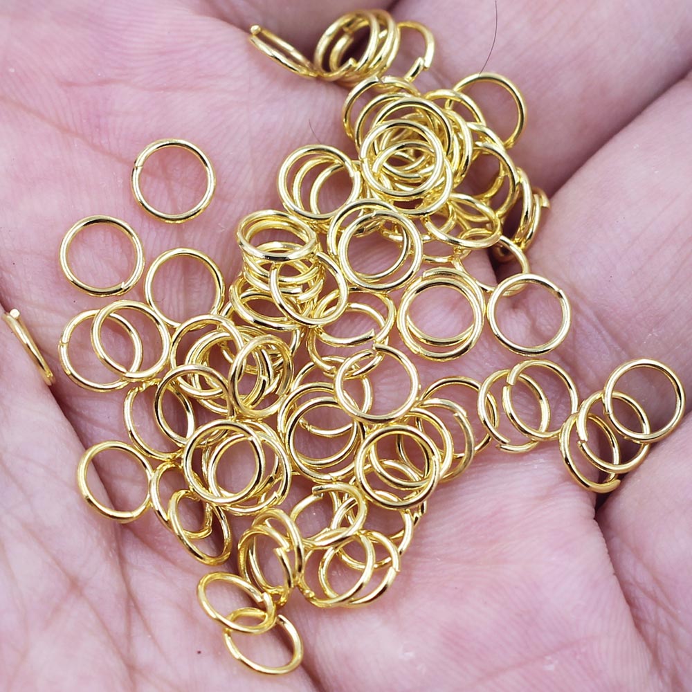 500Pcs Open Jump Rings Alloy G - Gold Plated Ring 评论和价格