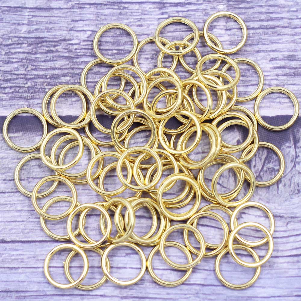 500Pcs Open Jump Rings Alloy G - Gold Plated Ring 评论和价格