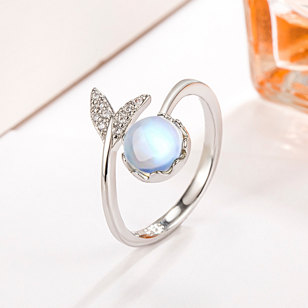 925 Sterling Silver Moonstone  - Statement Cocktail Ring 评论和价格