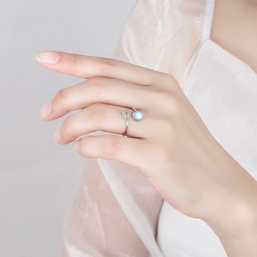925 Sterling Silver Moonstone  - Statement Cocktail Ring 评论和价格