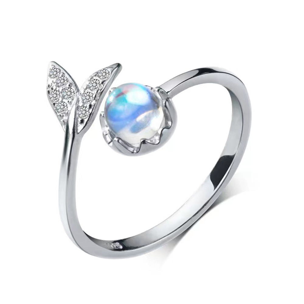 925 Sterling Silver Moonstone  - Statement Cocktail Ring 评论和价格