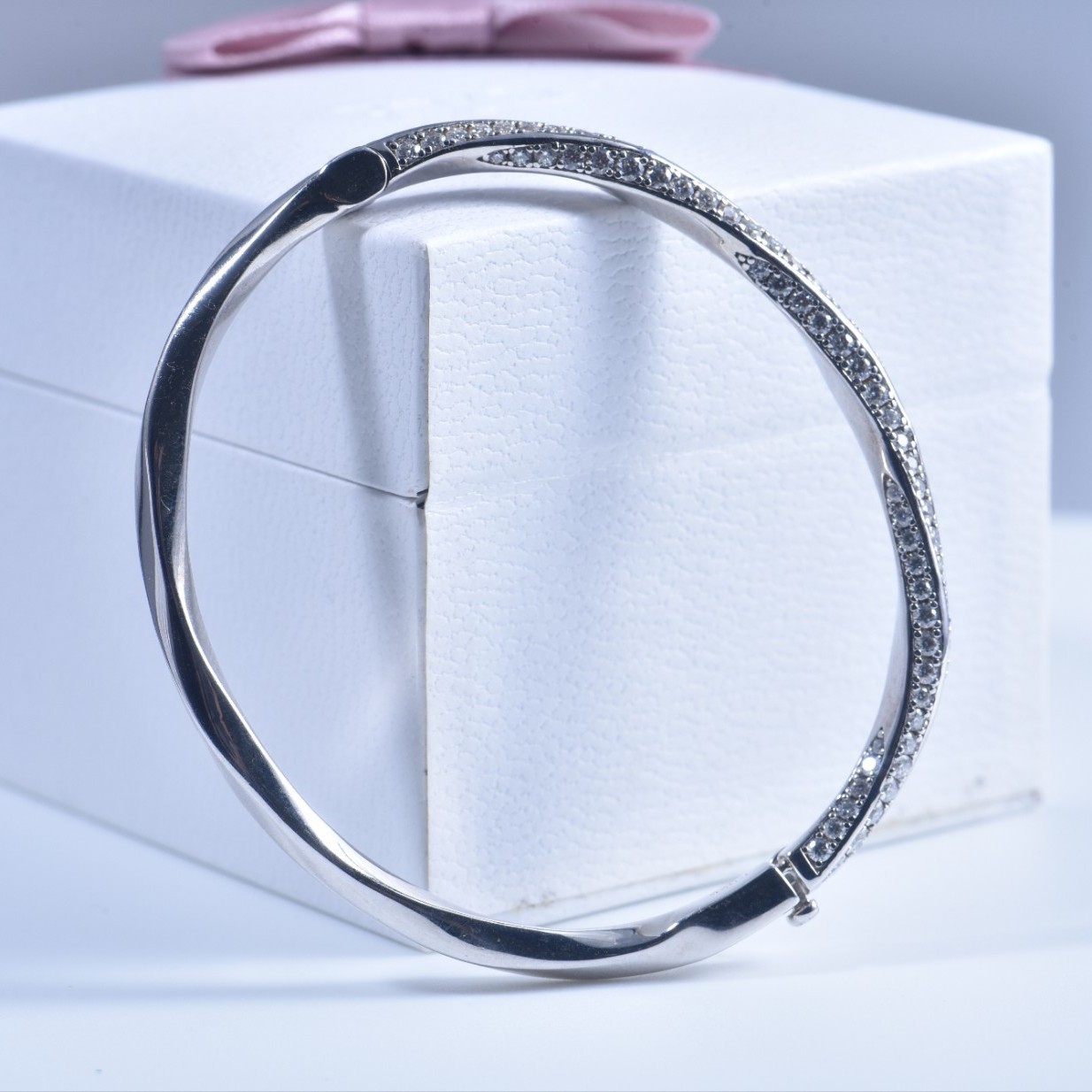 s925 Sterling Silver Bangle fo - Cuff Bangle Bracelet 评论和价格